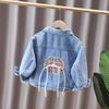 Модная джинсовая куртка для девочек на весну/осень 2025 - Стильный детский топ