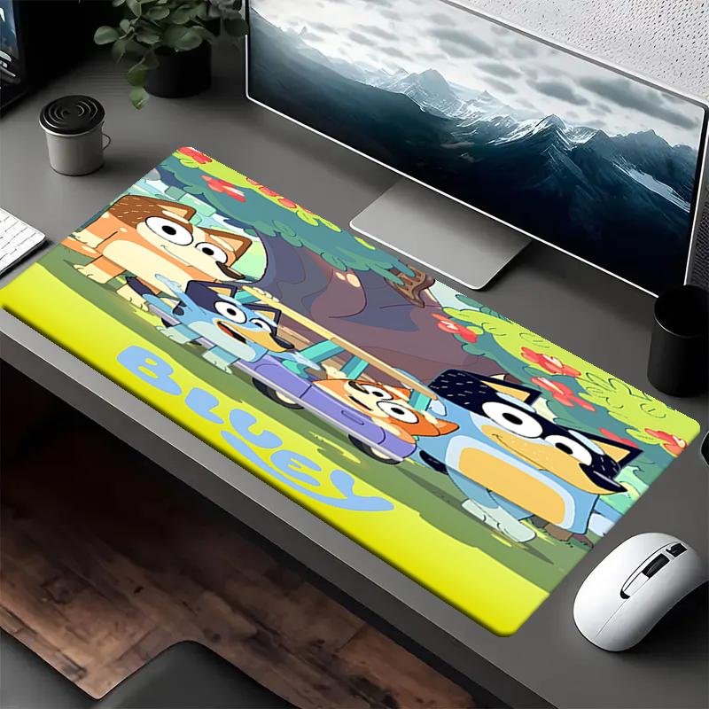 Bluey Theme Mouse Pad, Non Slip Rubber Base, Multifunctional Office & Home Decor, Perfect for Workspace Personalization.