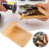 Oyster Shucking Tools Stainless Steel Scallop Shell Shucking Cutter Wood Seafood Opener Tool for Home Kitchen Barbecue Camping
