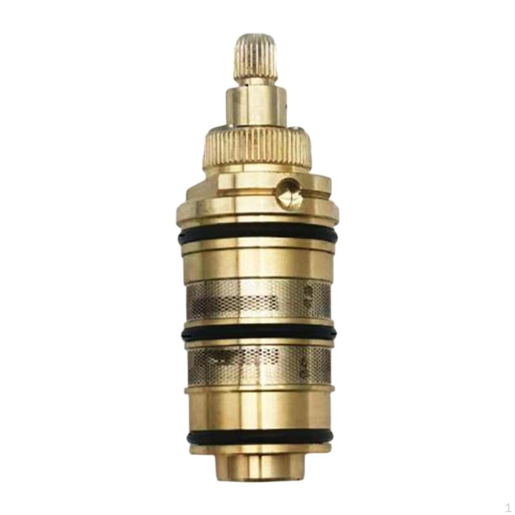 Brass Thermostatic Valve, Coil-cartridge, Bathroom Mixing Battery, Shower Valve Adjust The