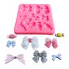 1 шт. милые формочки для бантиков в виде узелков конфет мягкие силиконовые формы для помадки из смолы украшения торта кондитерские изделия кухонные принадлежности для выпечки инструменты