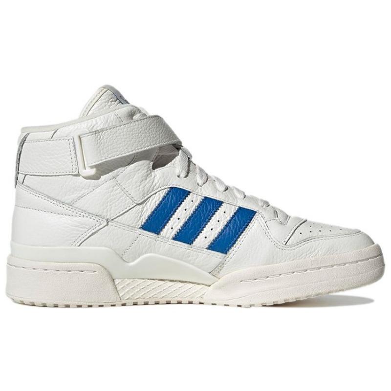 adidas Forum Mid White Blue Bird Кроссовки унисекс Cloud-White Gold-Metallic Gum GX1021