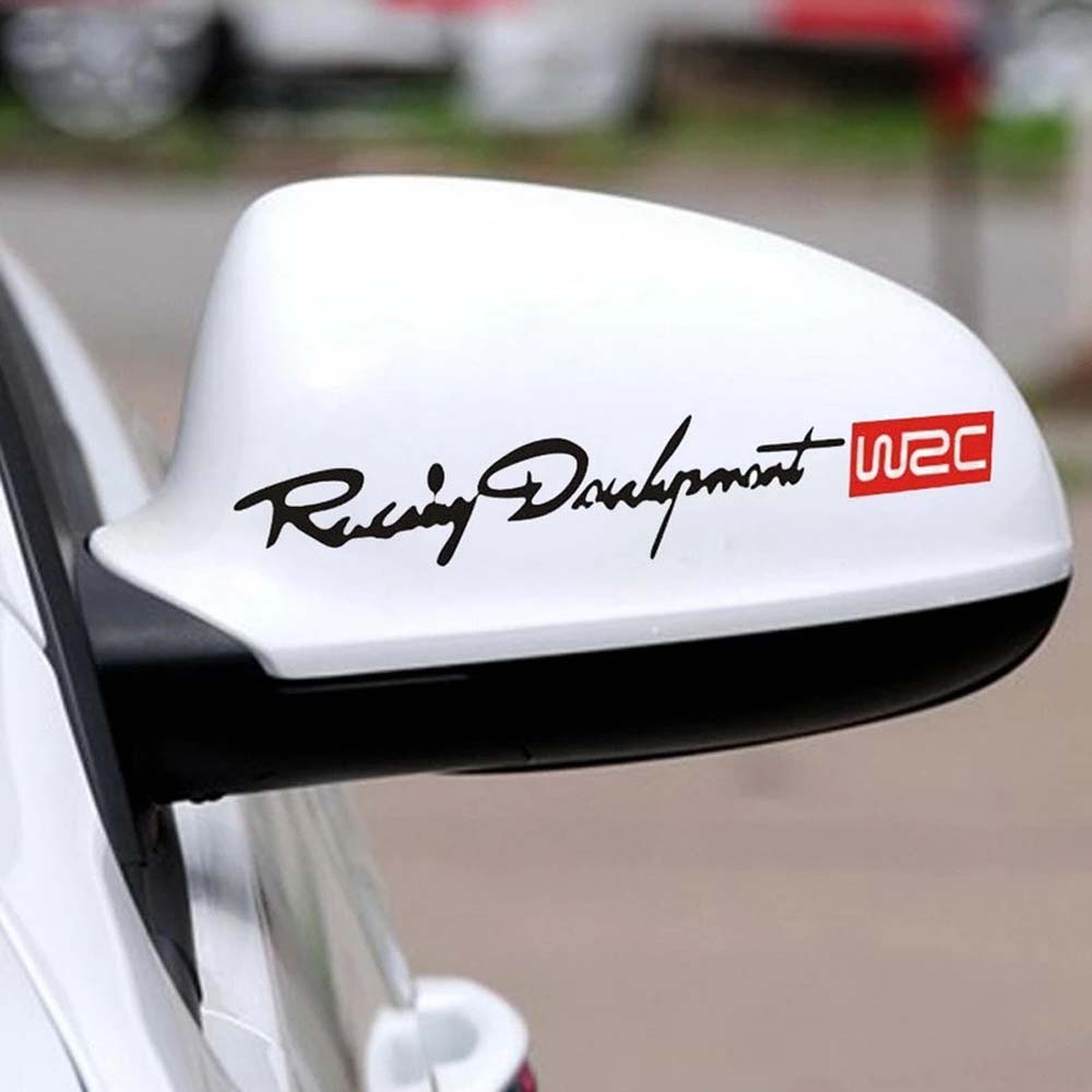 Trim Decals Vinyl Stickers Car Door Handle Decal WRC World Racing Car Stickers Dual Color Design