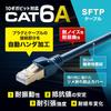 SANWA SUPPLY Категория 6A SFTP Пайка Промышленный LAN-кабель (Темно-синий, 0,5 м) KB-HS6A-005NV