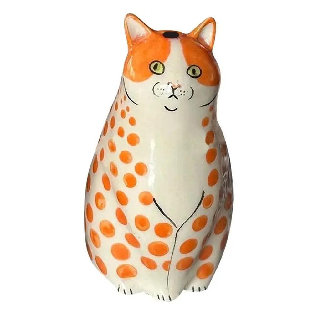 Cute Polka Dot Cat Vase Multicolor Tiny Animal Flower Vase Decorative Bottles Home