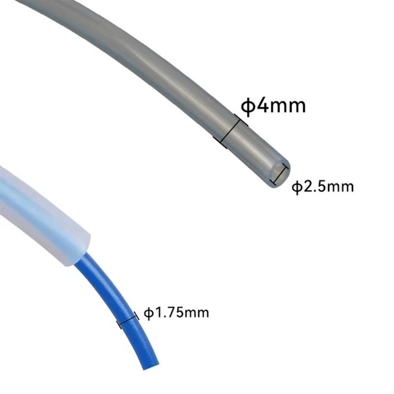 100/400 см ТФЭ (PTFE) трубка для деталей 3D-принтера, внутренний диаметр 2,5 мм, наружный диаметр 4 мм, изолированный шланг, жесткая трубка, термостойкость, коррозионная стойкость