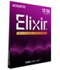 Струны для акустической гитары ELIXIR NANOWEB Phosphor Bronze, Light Medium, .012-.056, #16077 [Официальный японский продукт]