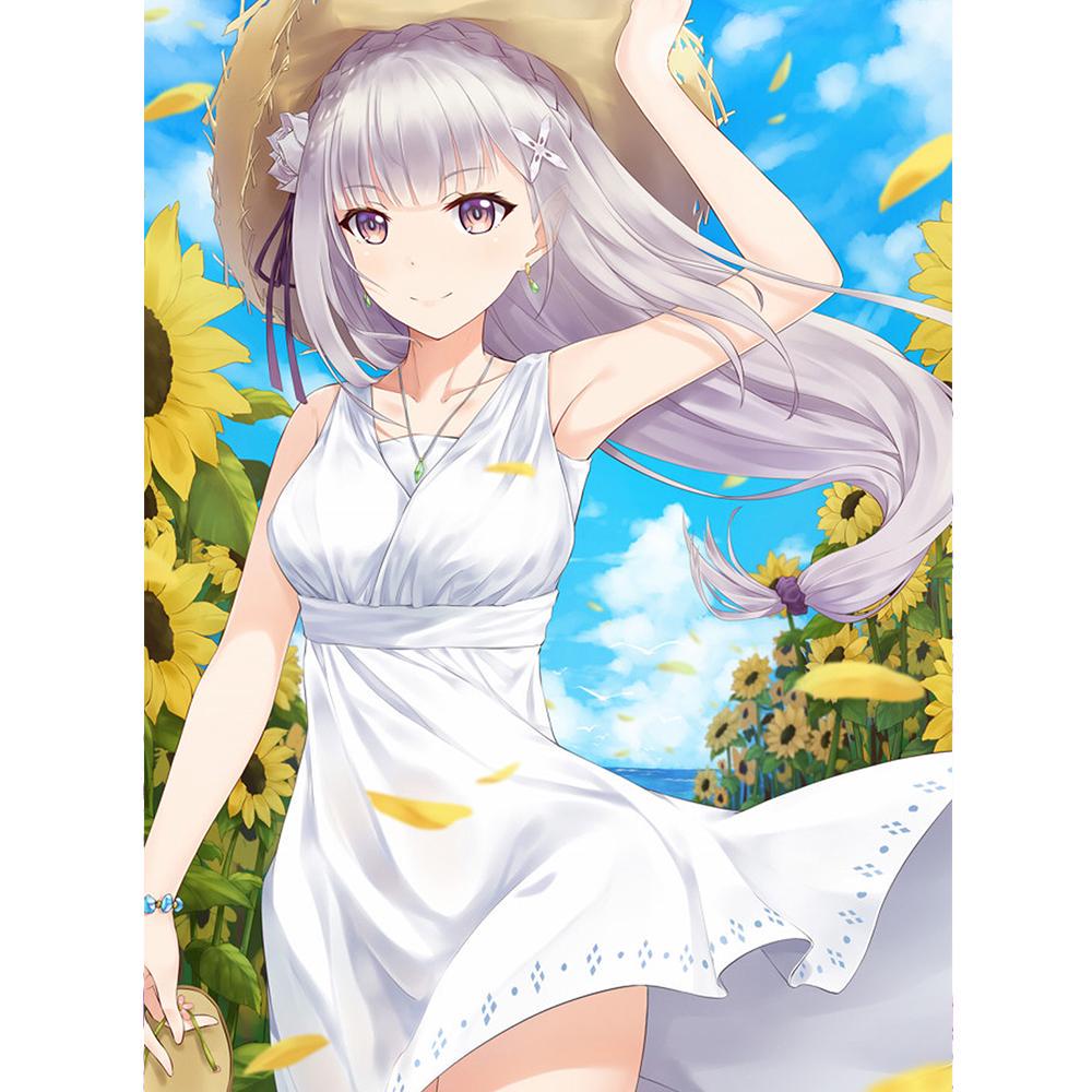 5d Алмазная картина Полный дрель Девушка Декор для дома Цветочная мозаика Изображение Стразы Подарок ручной работы