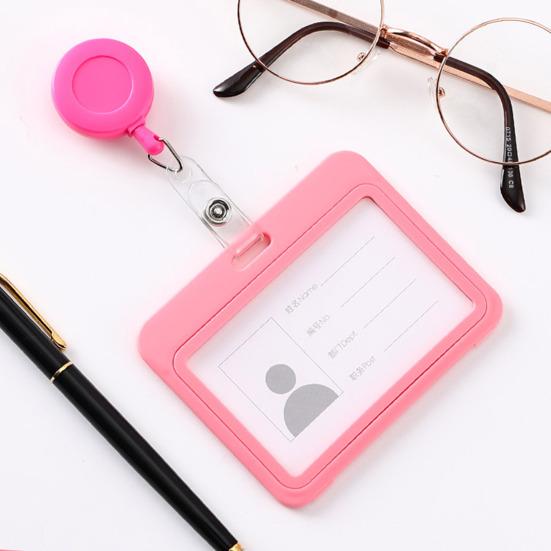 Aluminium Alloy Staff Badge Holder Secure ID Card Case Fade-resistant Work Badge for Work Permits Certificates