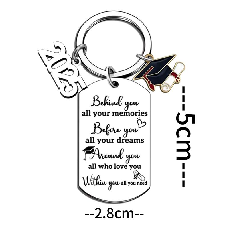 Выпускной брелок 2025 года, вдохновленные подарки для выпускников университетского колледжа, средней школы, сувенир для старшеклассников