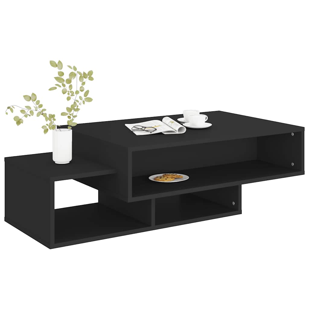 Vidaxl Stolik Kawowy, Czarny, 105X55X32 Cm, Materiał Drewnopochodny
