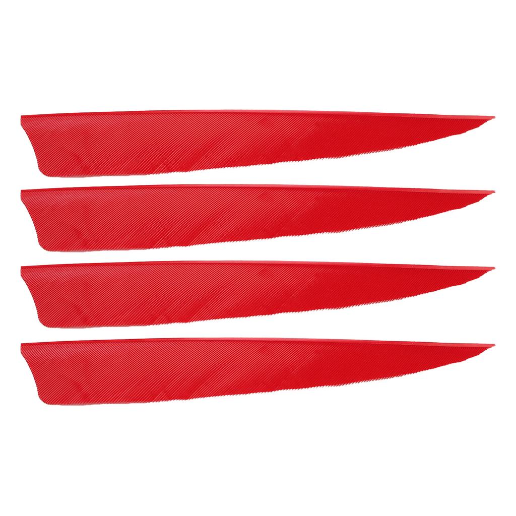 20pcs Feather Fletching High Speed Stable Flight Archery Arrows for Outdoor Arrows 4 Inch Red