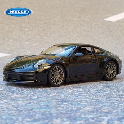 Велли 1:24 Порше 911 Carrera 4S Сплав Спортивный Автомобиль Модель Литьевой Металл Игрушечные Транспортные Средства Модель Автомобиля Высокая Симуляция Детская Игрушка Подарок