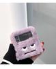 Korean Cute Funny Angry Monster Fluffy Plush Fur Case For Samsung Galaxy Z Flip 3 4 5g Z Flip3 Flip4 Zflip3 Zflip4 Cover