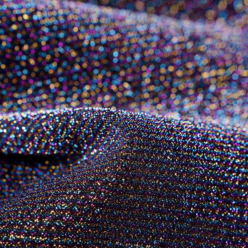 Elastic Glitter Fabric Starry Sky Soft Shiny Yarn Fabric Diy Sewing Dress Skirt Doll Clothes Stage Costume Background Decor