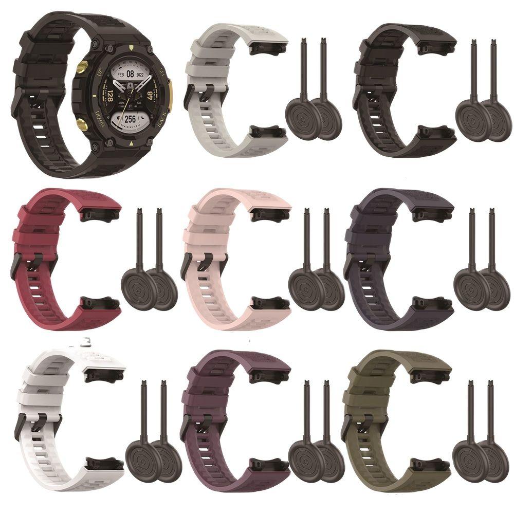 Силиконовый ремешок для часов для смарт-часов Huami Amazfit T-Rex 2, браслет, спортивный ремешок на запястье для Amazfit T Rex2, ремешок и чехол
