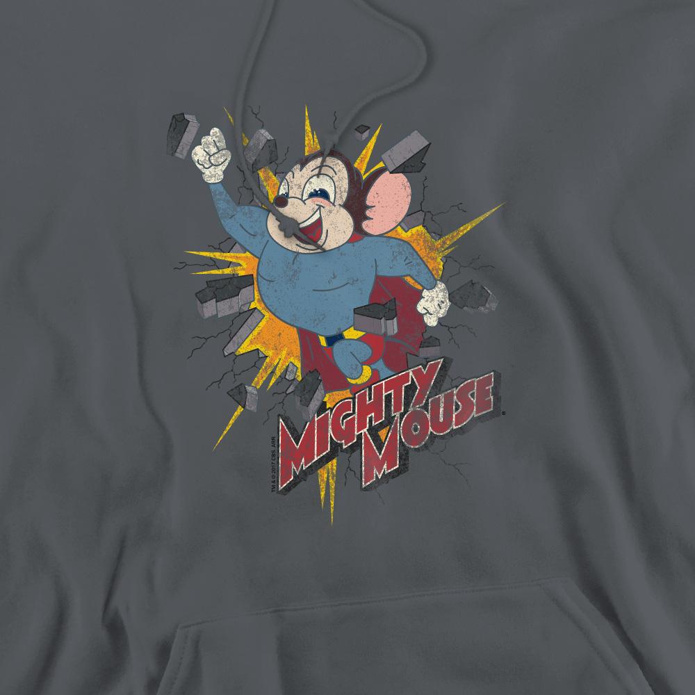 Mighty Mouse Mens Break Through Hoodie