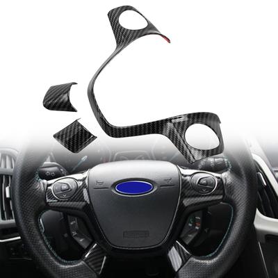 1 шт. для Ford Focus 3 Mk3 (2012-2014 гг. )/Для Kuga 2013-2015 аксессуары для стайлинга автомобилей, накладка на руль, наклейка, украшение