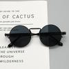 Ретро Панк Солнцезащитные Очки Цветная Круглая Металлическая Рамка UV400 Унисекс Модные Очки Мужские Женские Винтажный Стиль