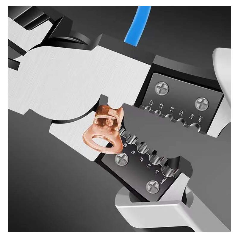 Черно-серые универсальные плоскогубцы, кусачки для проводов, профессиональные электрики, нескользящие, практичные инструменты для технического обслуживания