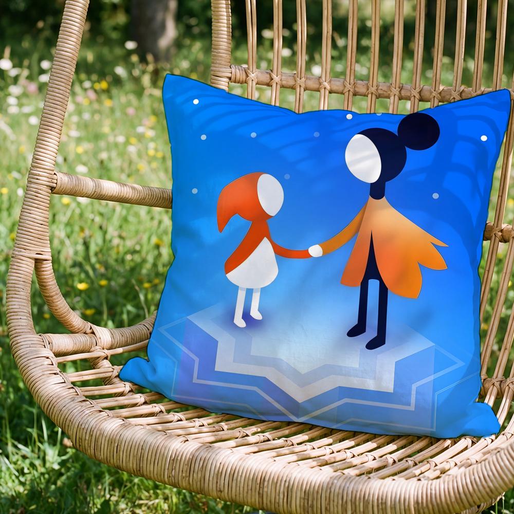 Trendy Mmonument Valleying Cushion Cover Versatile DoubleSided Pillow Case Fit for Sofa Bed Car Daily Decor