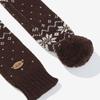 Шарф Keds с помпонами для праздников_KD3KMG4101F_BRN