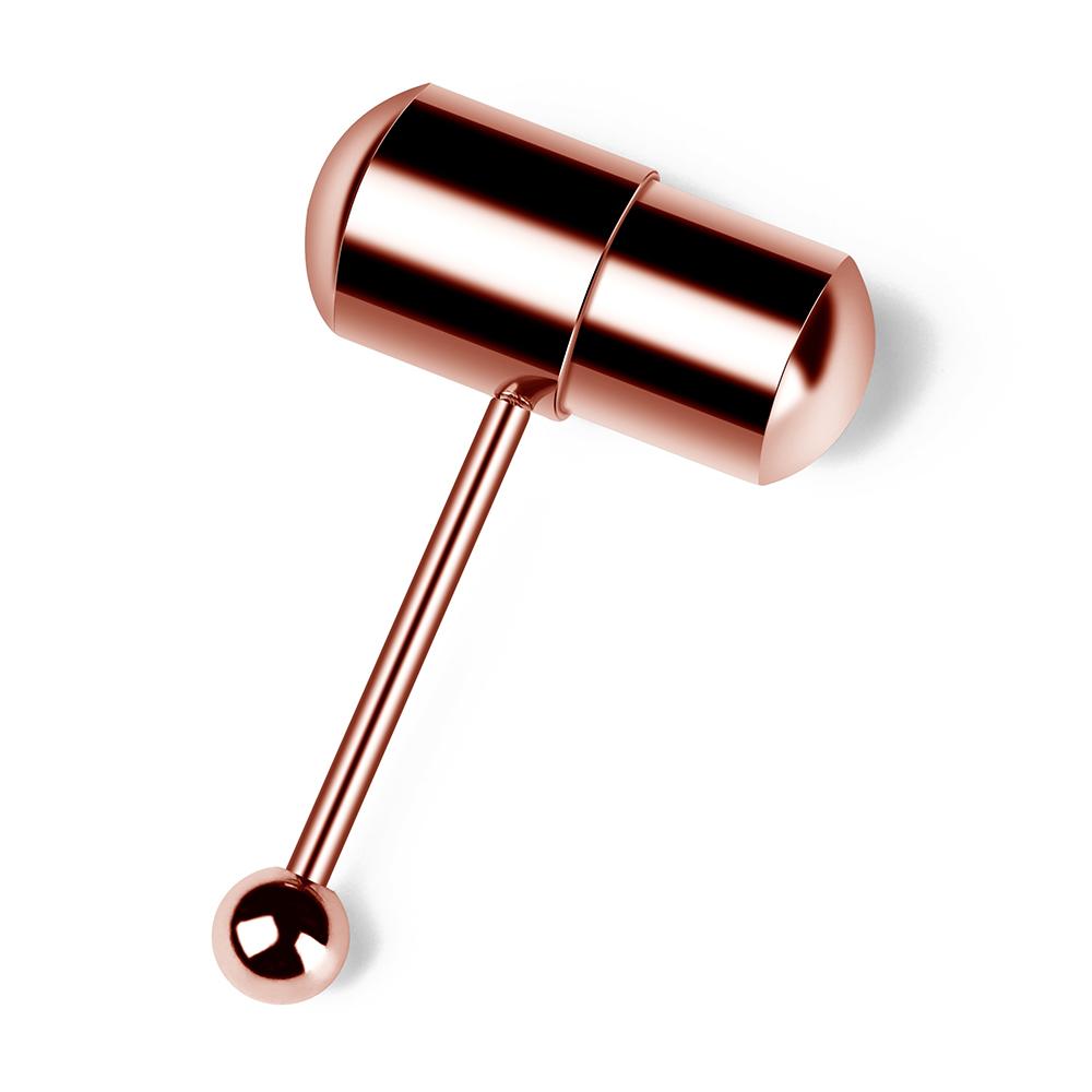 Fashion Colorful Rock Trendy Vibrating Tongue Ring Body Piercing Jewelry With 2 Batteries