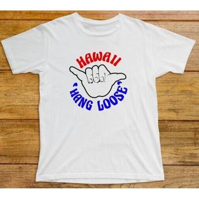 Футболка Гавайи Hang Loose 552 Шака Алоха Острова Тихий Океан Гонолулу Вайкики Серфинг