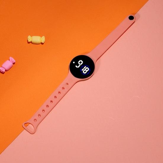 Детские светодиодные цифровые часы с круглым циферблатом, водонепроницаемые часы для плавания, регулируемый силиконовый ремешок, точное время, четкий дисплей, детские студенческие наручные часы