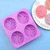 Cavities Handmade Butterfly Flower Cake Mould Silicone Soap Mold Pudding Candy Mold Soaps Supplies