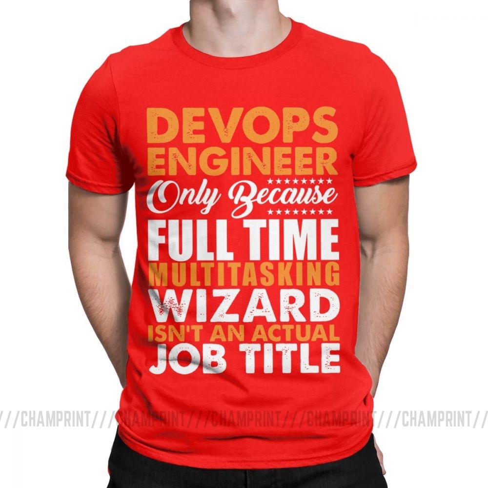 Devops T Shirts Engineer Is Not An Actual Job Title Funny Coder Programmer Men T Shirts