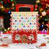 10Pcs Christmas Wonderland Cottage Gift Box Set Large 3D Pop-Up House Shaped Paper Candy Boxes Festive Holiday Party Favor Decor