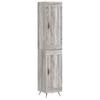 Highboard Gray Sonoma 34.5 x 34 x 180 cm Engineered Wood