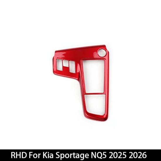 LHD/RHD Для Kia Sportage NQ5 2026 Автомобиль Красный Автоматическая Центральная Панель Рамка Накладка Декоративная Панель Селектора Переключения Передач Аксессуары