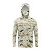 Mens Quick-Dry Hooded Fishing Shirt With Face Cover Long Sleeve UV Protection T-Shirt Lightweight