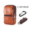 Men's Leather Phone Bag Multifunctional Messenger Bag Outdoor Work Belt Phone Case Waterproof
