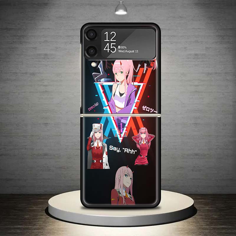 Чехол для телефона с аниме Darling In The FranXX для Samsung Galaxy Z Flip 7 6 5 4 3 5G Ударопрочный чехол Z Flip7 Flip6 ZFlip5 Flip3 Flip4