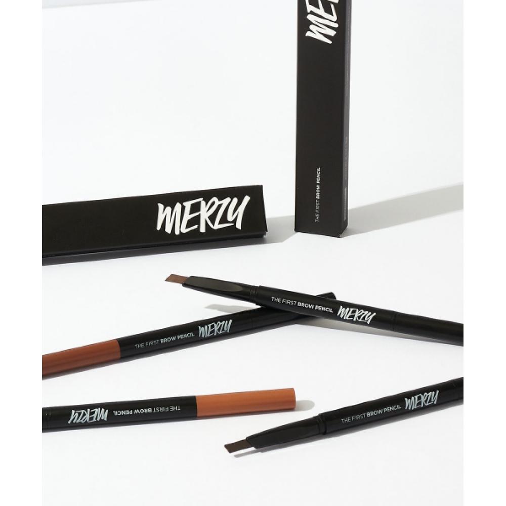 Карандаш для бровей Merzy The First Brow Pencil 4 типа на выбор 1