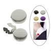 2Pcs Cufflinks for Men, Covers Shirts Round Polished Shirt Accessories