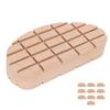 10Pcs Wooden Horse Hoof Pad Waterproof Breathable Cow Hoof Triming Pads for Cows Horses