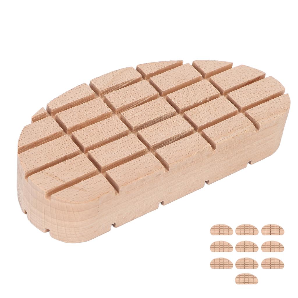 10Pcs Wooden Horse Hoof Pad Waterproof Breathable Cow Hoof Triming Pads for Cows Horses