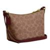 Coach Сумка через плечо с молнией сверху Signature 15 Логотип Застежка-молния Покрытие из холста Мини-сумка на плечо Женская сумка через плечо Коричневая CX606-IMXGY