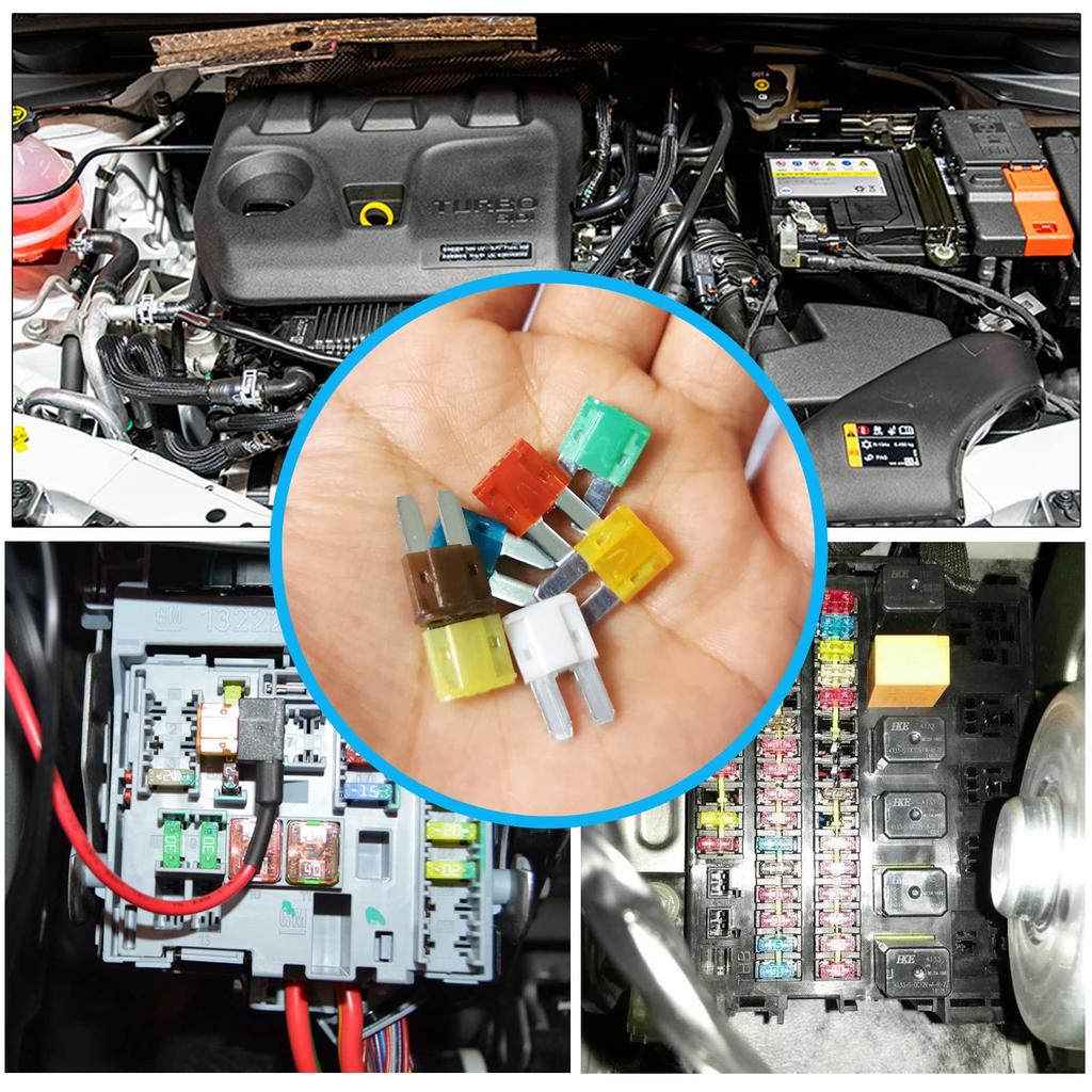 DanYun 70pcs Micro2 Fuse Car Fuse 5A 7.5A 10A 15A 20A 25A