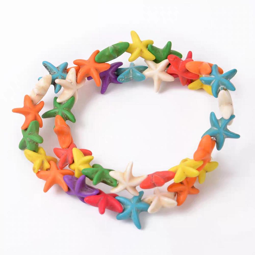 Waterproof Sea Loose Spacer Stone Beads Handmade Craft DIY Anklet Accessory Gift