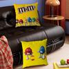 M&Ms Anime C-ChocolateS Pillow Case Removable Washable Cushion Cover – All-Season Soft Linen