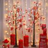 Chinese New Year Festive Decorations: Red Packet Tree & Lanterns for Home and Living Room