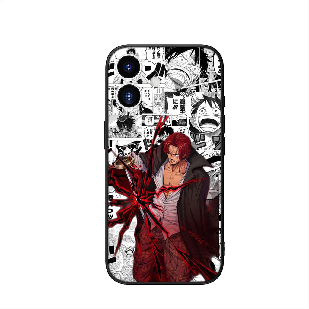 Shanks ONE PIECES Luffy Zoro Cover Phone Case for Apple iPhone 16 15 14 Plus 13 12 Mini 17 Pro Max + 16E Air 16+ ProMax