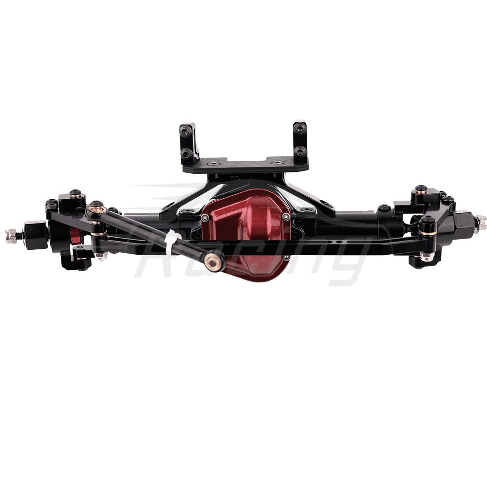 Metal Alloy Front Middle Rear Straight Axle with Servo Base for 1/10 RC Rock Crawler Car Axial SCX10 RC 4WD D90 Upgrade Parts