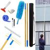 Extendable Long Mop for Exterior Walls, Glass, and High-Altitude Cleaning, Window Cleaning, and Wiper, Professional Use, Extra-Long Pole Length: 3.5-1