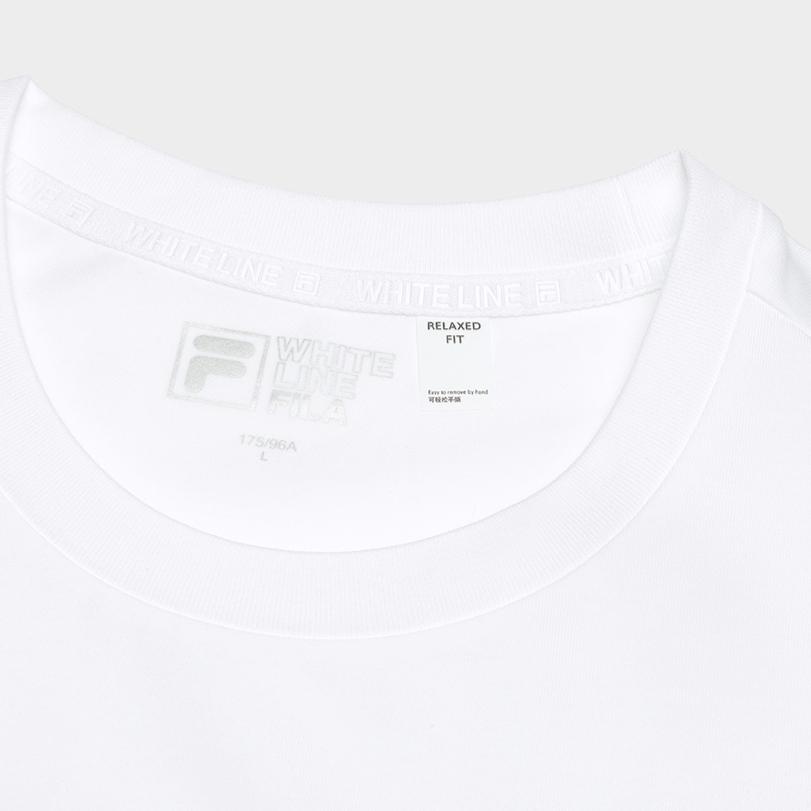 Fila Классическая Простая Мягкая Футболка с Коротким Рукавом Мужские Топы Белый F11M523104A-WT